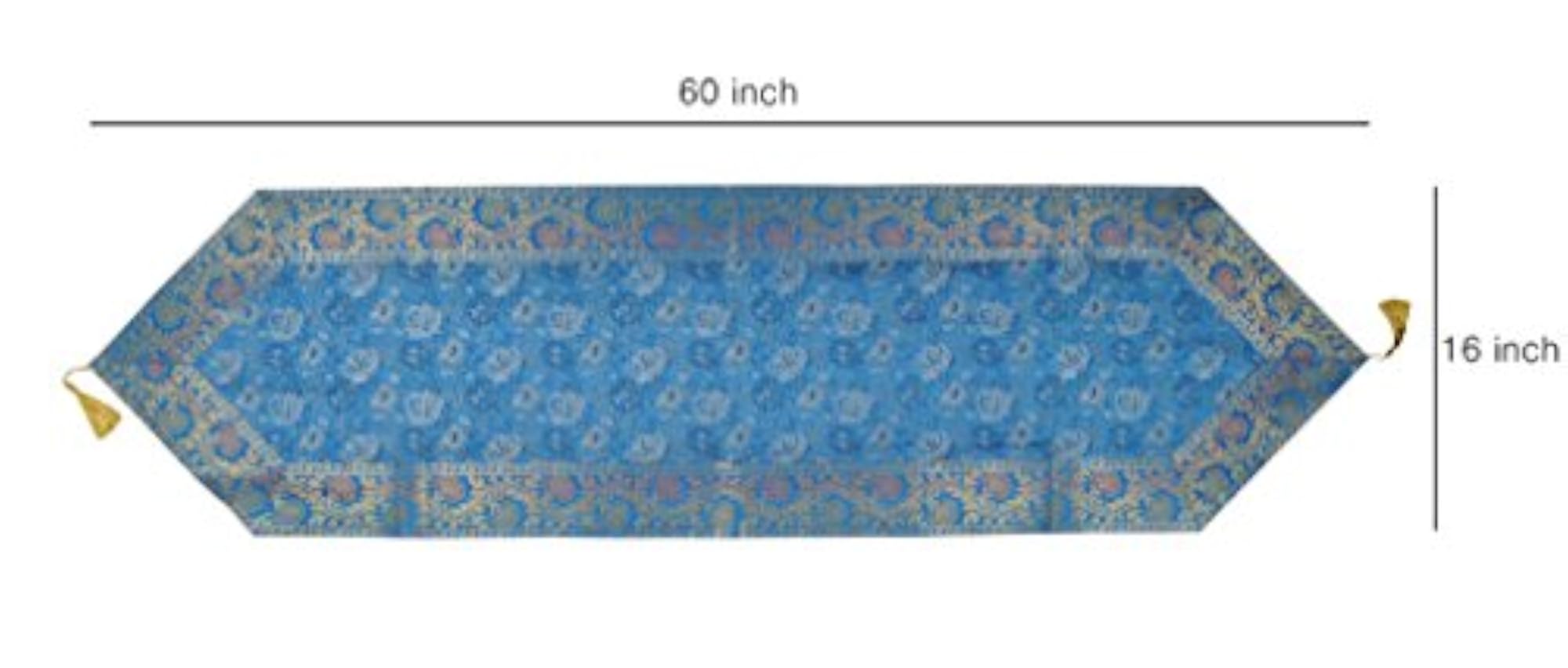 Lal Haveli Long Silk Table Runner for Wedding